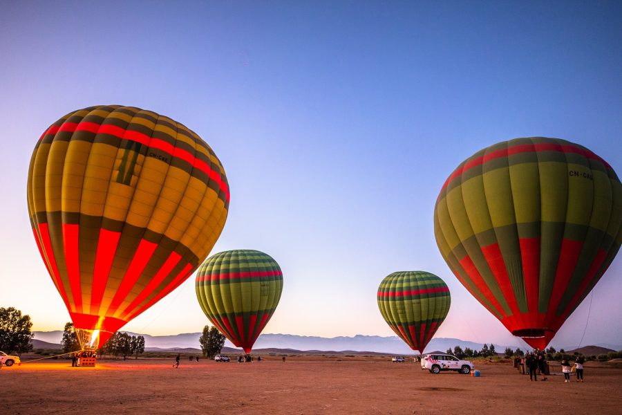 Sunrise Hot Air Balloon over Marrakesh